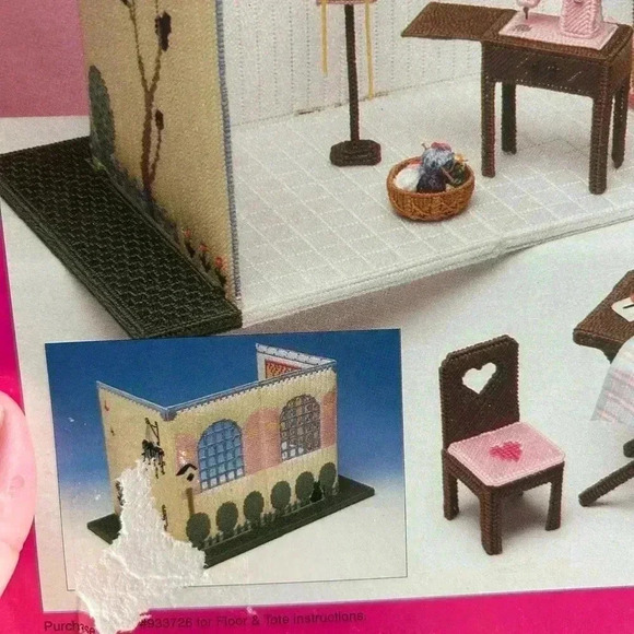 5/$25 plastic canvass dollhouse craft  pattern book role play kid gift Barbie - Picture 3 of 6